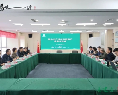 華西數産(chǎn)與眉山(shān)産(chǎn)投開展業務(wù)交流